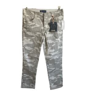Democracy “Ab”Solution Grey Camo Ankle Skimmer Skinny Jeans - Size 10 - NEW